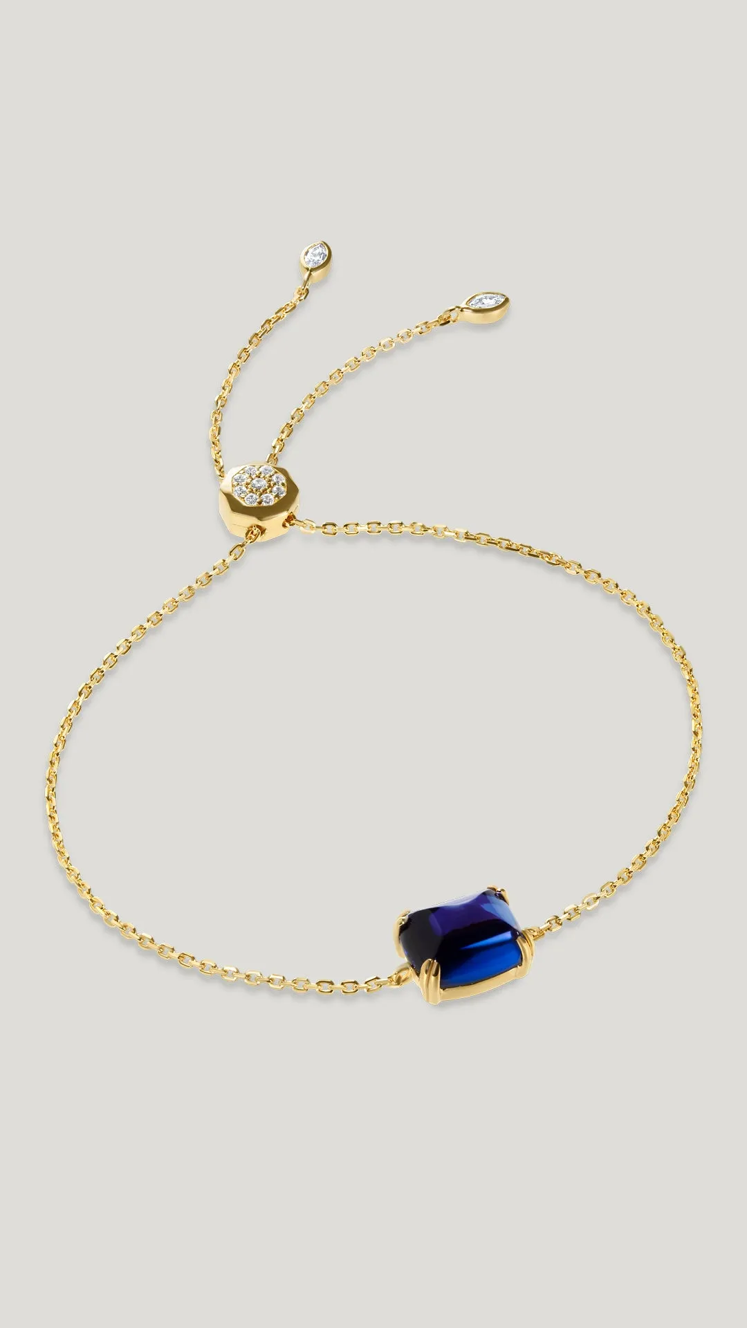 Sugarloaf Bracelet Sapphire Gold Vermeil