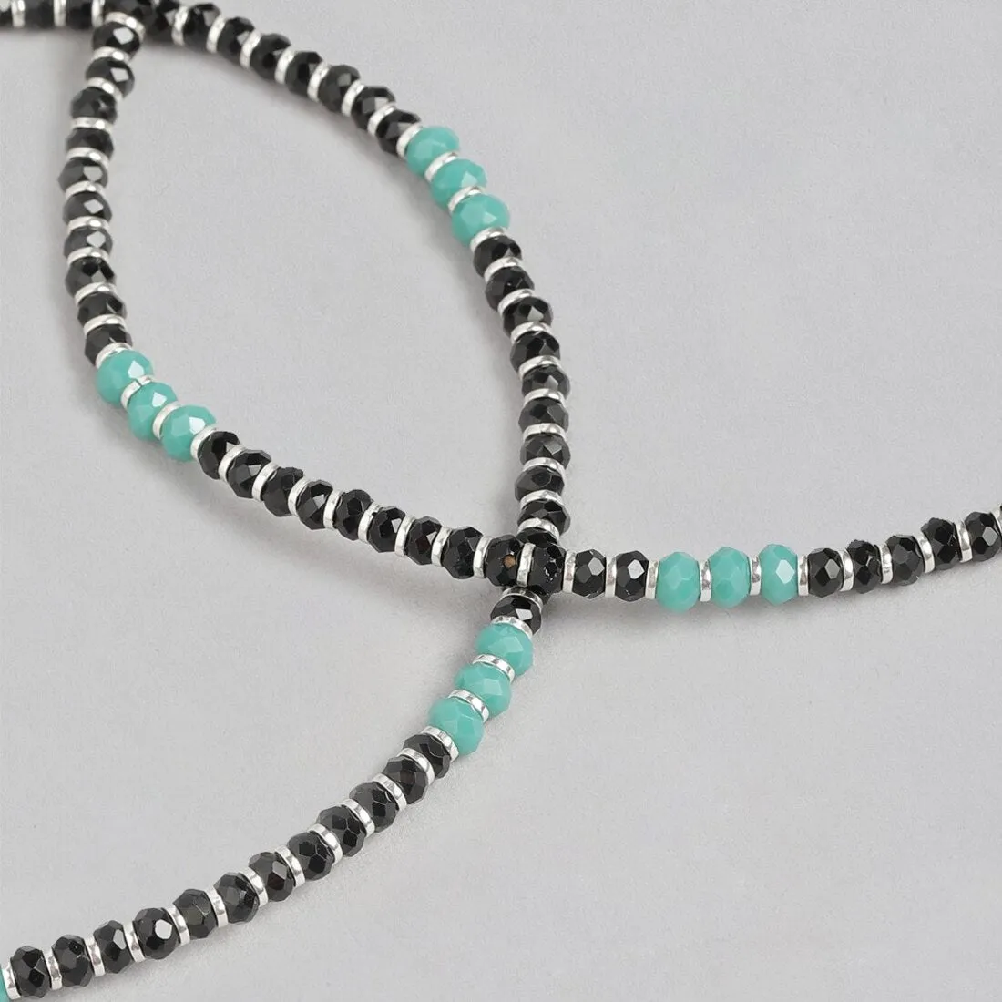 Timeless Sophistication Rhodium Plated 925 Sterling Silver Anklet