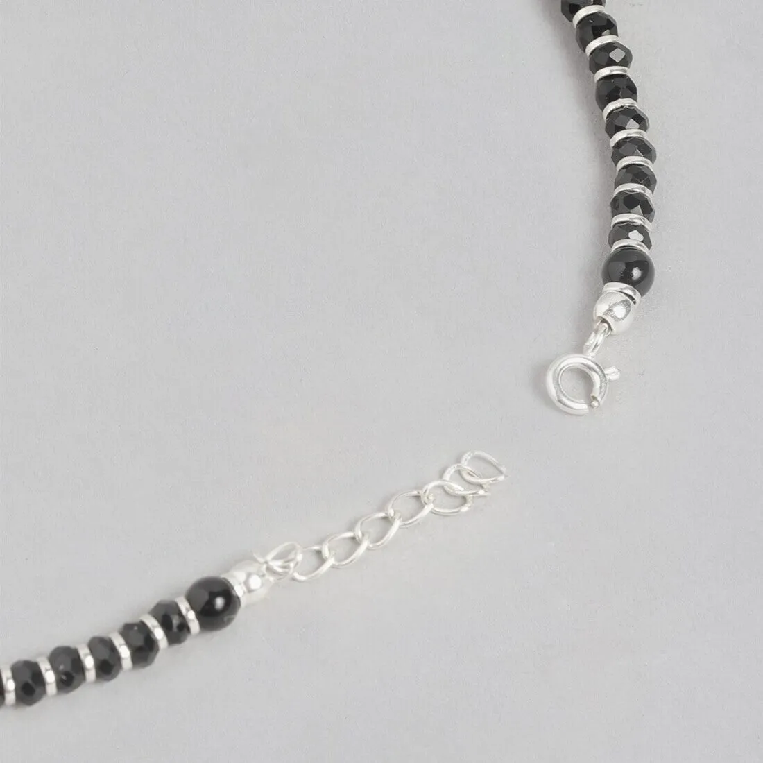 Timeless Sophistication Rhodium Plated 925 Sterling Silver Anklet