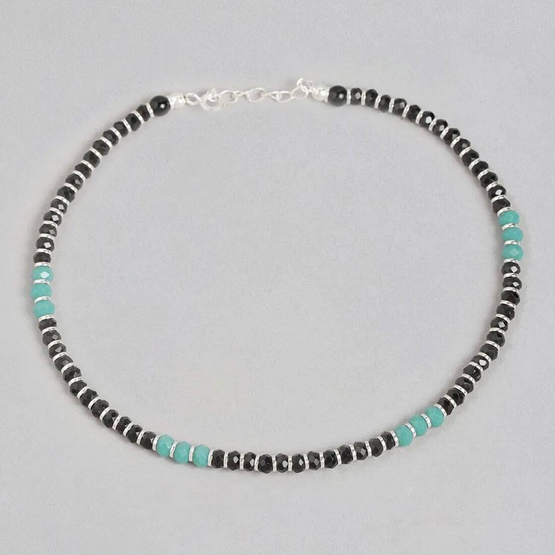 Timeless Sophistication Rhodium Plated 925 Sterling Silver Anklet
