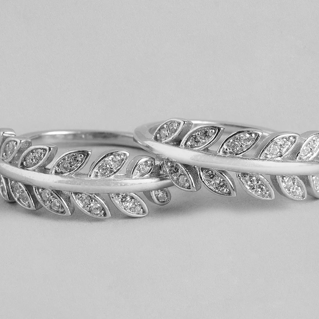 Trendy CZ Rhodium Plated 925 Sterling Silver Jewellery Set