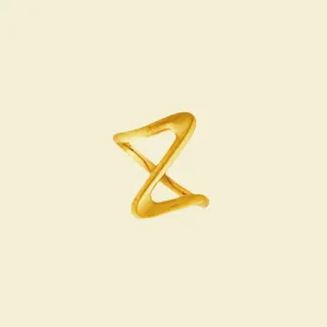 Twist Wave Dainty Ring