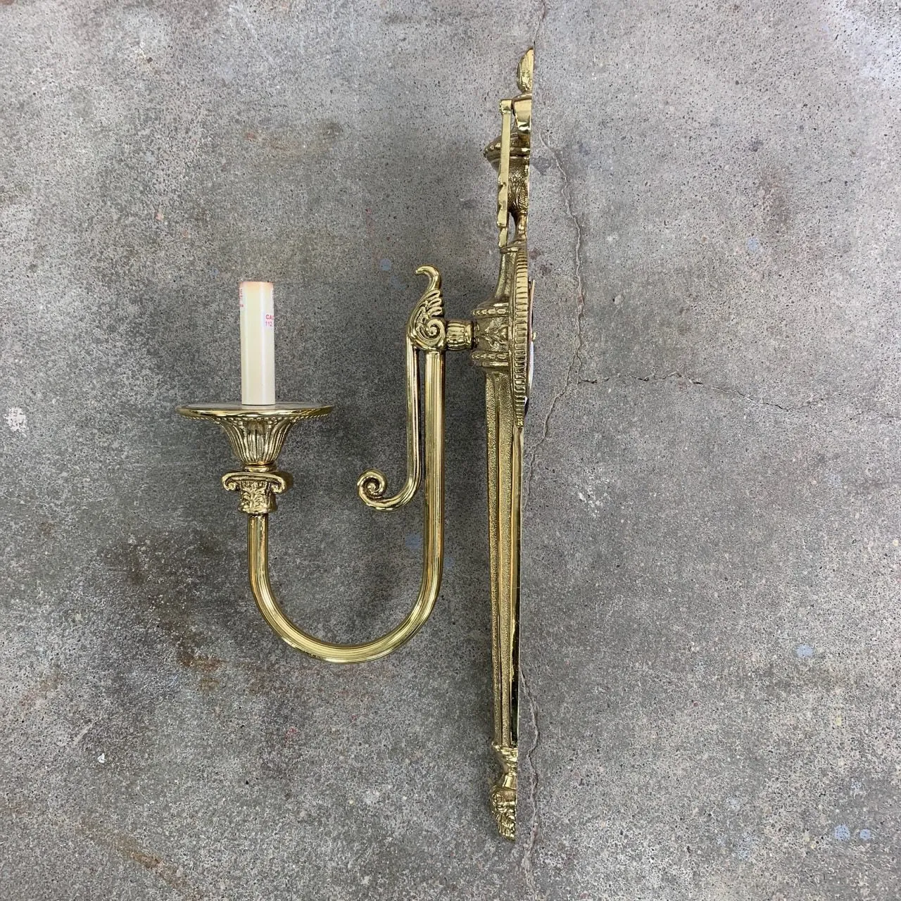 Wall Light Sconce, Brass, Ornate, Traditional