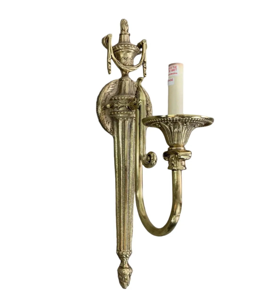 Wall Light Sconce, Brass, Ornate, Traditional