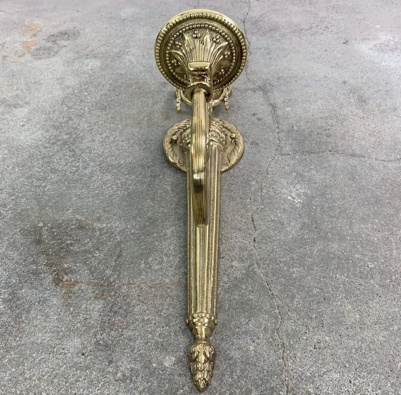 Wall Light Sconce, Brass, Ornate, Traditional