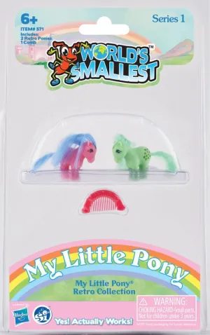 World's Smallest My Little Retro Collection Hot Pink & Green
